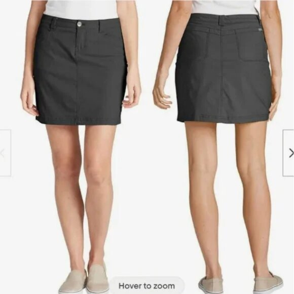 NWOT Eddie Bauer Women's Dark Smoke Adventurer Skort Size 14 - Picture 2 of 7